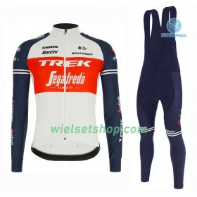 Fietskleding (Fietsshirt Lange Mouw + Lange Koersbroek) 2020 Trek-Segafredo N001 Winter Thermal Fleece